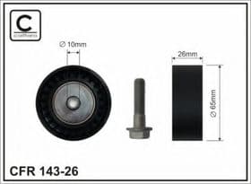 Обводной ролик поликлинового ремня