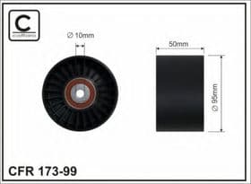 Обводной ролик поликлинового ремня