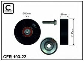 Обводной ролик поликлинового ремня