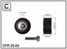 Обводной ролик ремня ГРМ