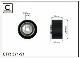 Обводной ролик поликлинового ремня Обводной ролик поликлинового ремня