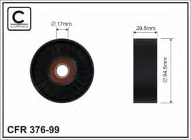 Обвідний ролик поліклинового ременя Обвідний ролик поліклинового ременя