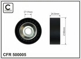 Натяжний ролик поліклинового ременя