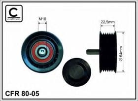 Обводной ролик поликлинового ремня