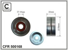 Натяжной ролик поликлинового ремня