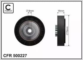 Обводной ролик поликлинового ремня