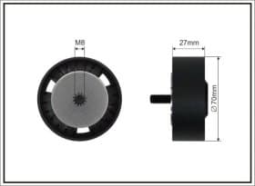 Обводной ролик поликлинового ремня