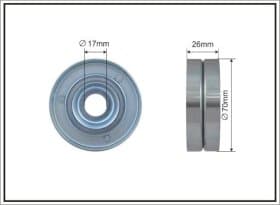Натяжной ролик поликлинового ремня