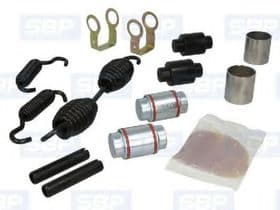 Монтажный комплект барабанных тормозных колодок SBP 09-RO001