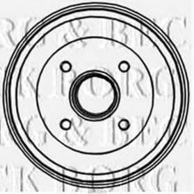 Гальмівний барабан Borg & Beck BBR7205