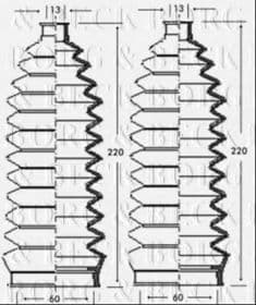 Пыльник рулевой рейки