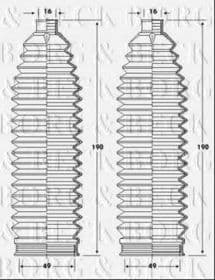 Пильник кермової рейки