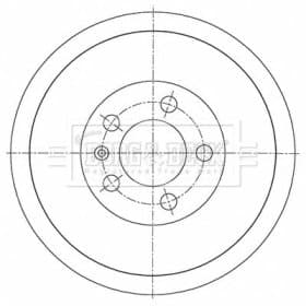 Гальмівний барабан Borg & Beck bbr7278