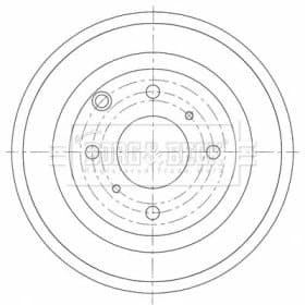 Гальмівний барабан Borg & Beck bbr7266