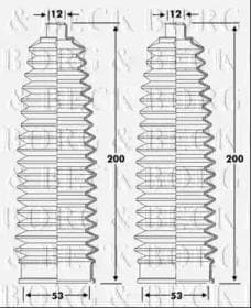 Пильник кермової рейки