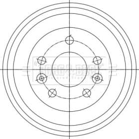 Гальмівний барабан Borg & Beck bbr7282