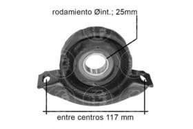 Проміжний підшипник карданного вала
