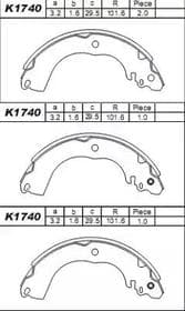 Тормозные колодки Asimco K1740