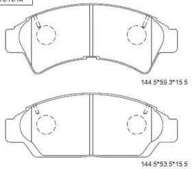 Тормозные колодки Asimco KD2709
