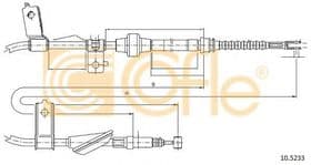 Трос ручного гальма