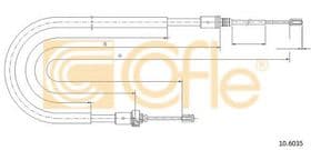 Трос ручного гальма