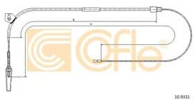 Трос ручного гальма