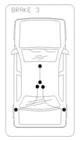 Трос ручного гальма