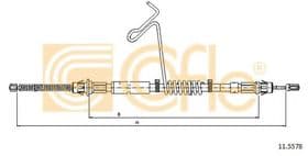 Трос ручного гальма