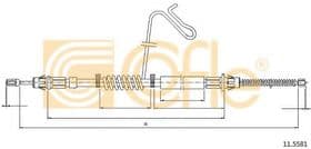 Трос ручного гальма