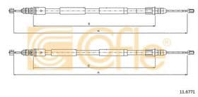 Трос ручного тормоза