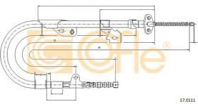 Трос ручного тормоза