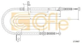 Трос ручного гальма