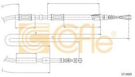 Трос ручного тормоза