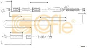 Трос ручного гальма