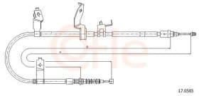 Трос ручного тормоза