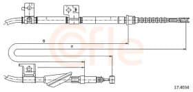 Трос ручного тормоза