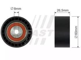 Обвідний ролик поліклинового ременя Обвідний ролик поліклинового ременя