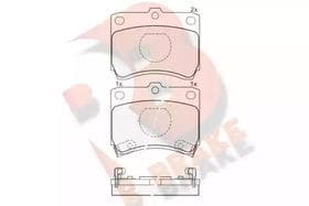 Тормозные колодки R Brake rb0969 Тормозные колодки R Brake rb0969