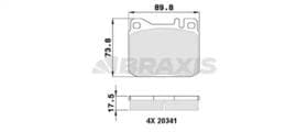 Гальмівні колодки Braxis aa0362