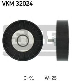 Обводной ролик поликлинового ремня