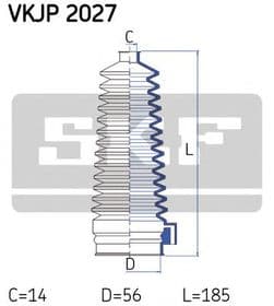 Пильник кермової рейки