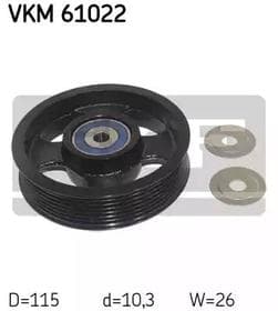 Обводной ролик поликлинового ремня