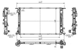 Радиатор охлаждения двигателя