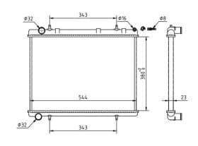 Радиатор охлаждения двигателя Радиатор охлаждения двигателя