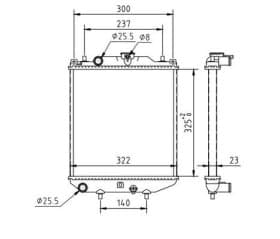 Радиатор охлаждения двигателя
