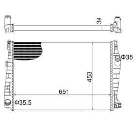 Радиатор охлаждения двигателя