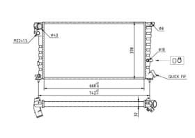 Радіатор охолодження двигуна Радіатор охолодження двигуна