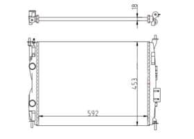 Радіатор охолодження двигуна