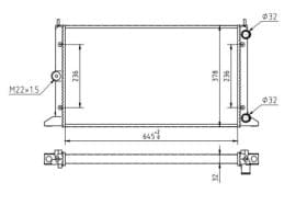 Радіатор охолодження двигуна