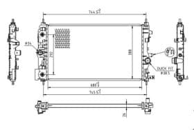Радіатор охолодження двигуна